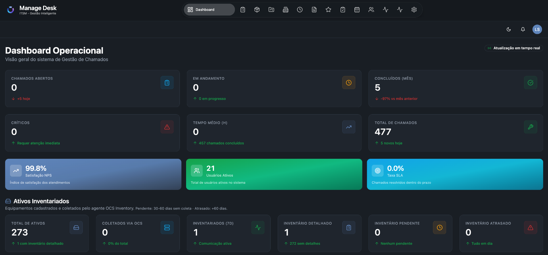 Desk Engine Manage Desk Engine - Sistema de Gestão Inteligente